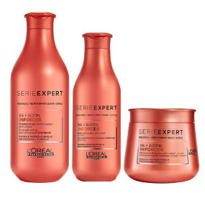  Loreal Inforcer | Zestaw do włosów łamliwych: szampon 300ml + odżywka 200ml + maska 250ml 