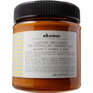 Davines Alchemic Golden Odżywka koloryzująca do włosów o kolorze złocisty blond